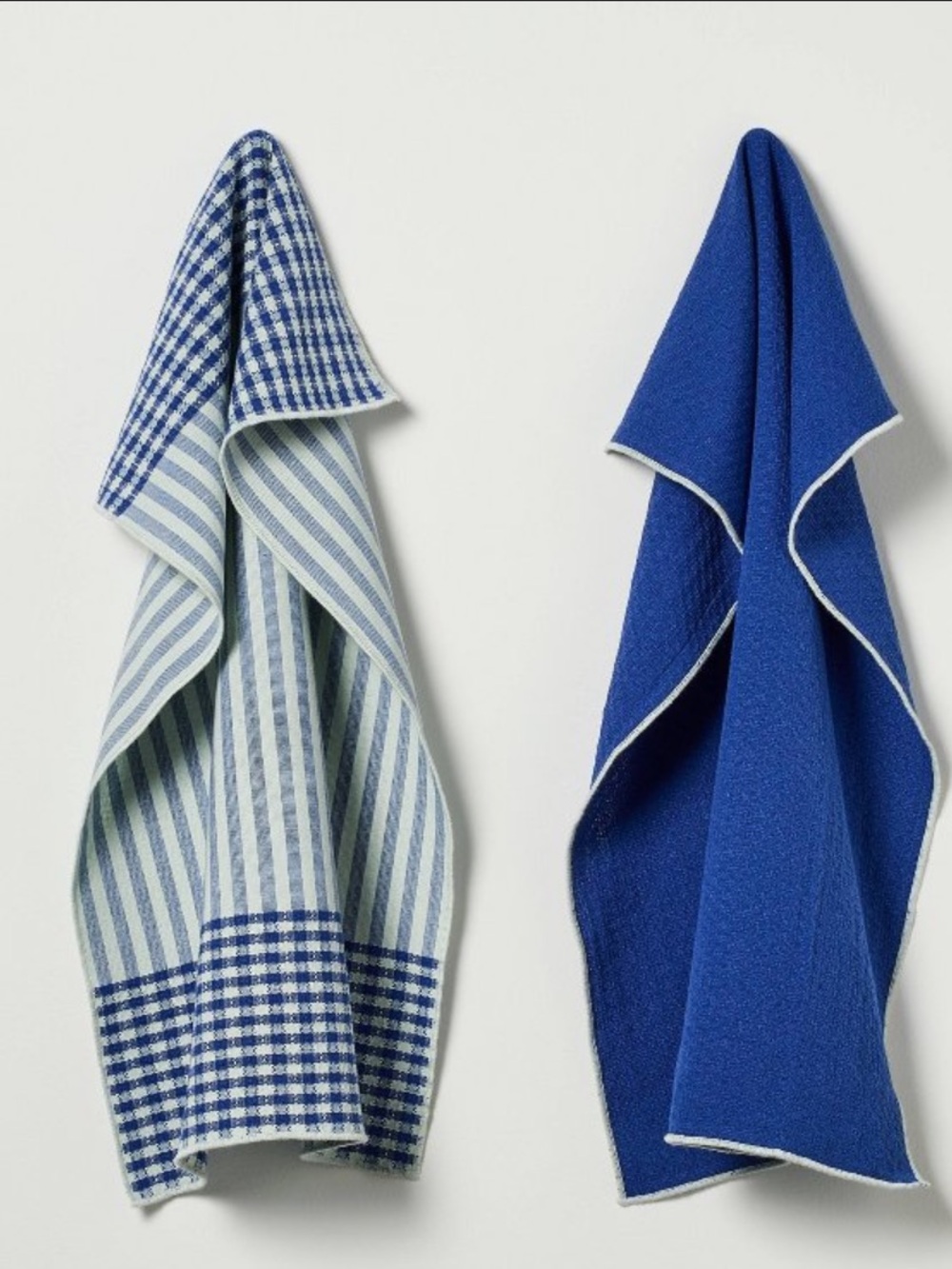 2pk Kitchen Towel Set Navy/ Blue Striped - Hearth & Hand™ with Magnolia